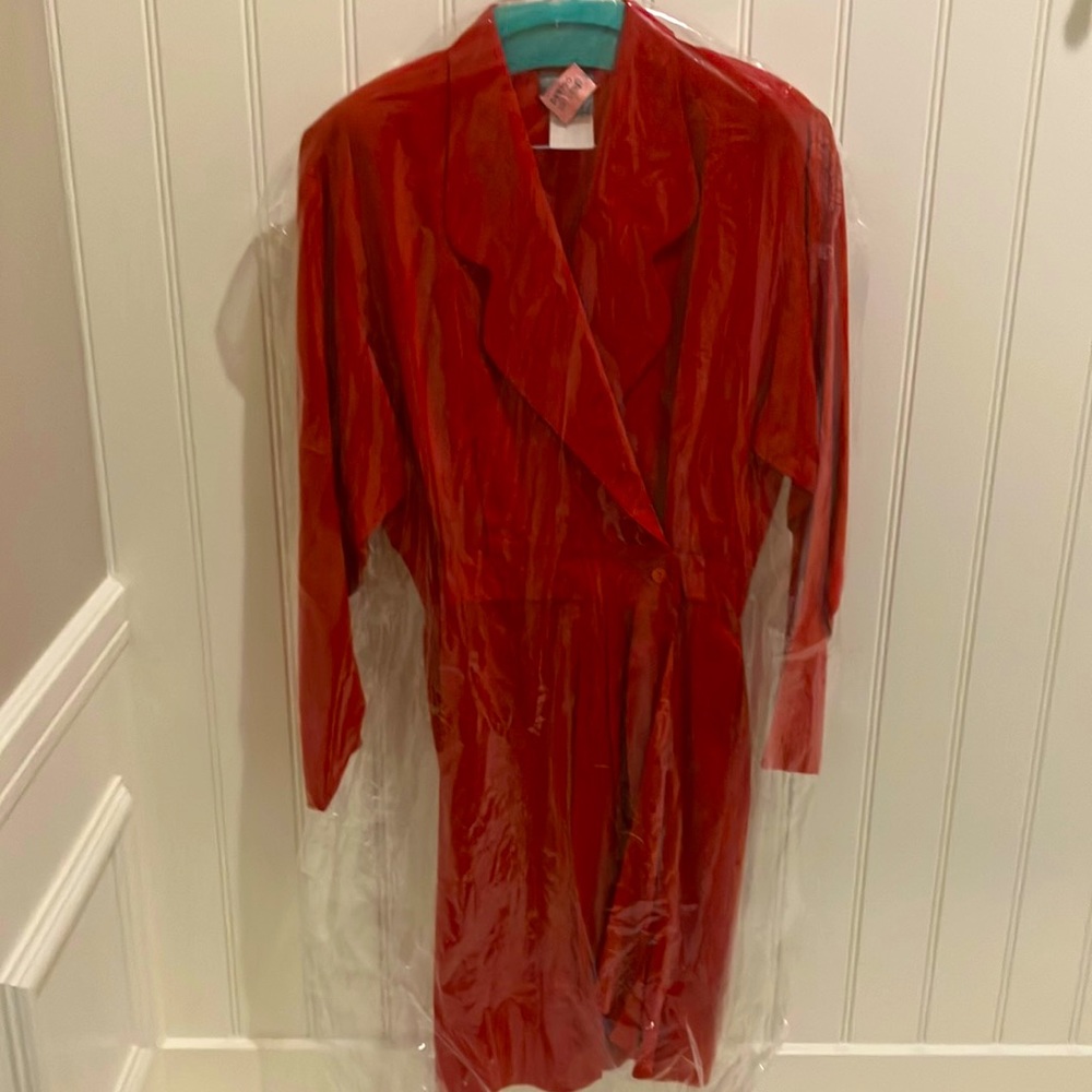 Red wrap-around Dress womens